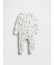 くまのプーさん オーガニックコットン 足つきカバーオール (ベビー)