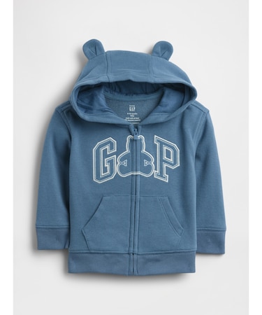 ヴィンテージソフト フレンチテリー GAPロゴ ジップアップパーカー (ベビー)