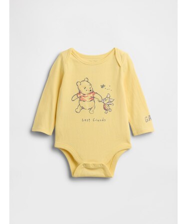 くまのプーさん オーガニックコットン ボディスーツ (ベビー)