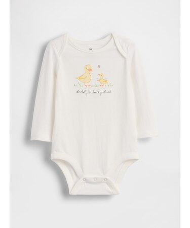 はじめてのお気に入り オーガニックコットン グラフィック ボディスーツ (ベビー)