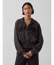 フレンチテリー オーバーサイズ GAP1969ロゴ ジップアップパーカー