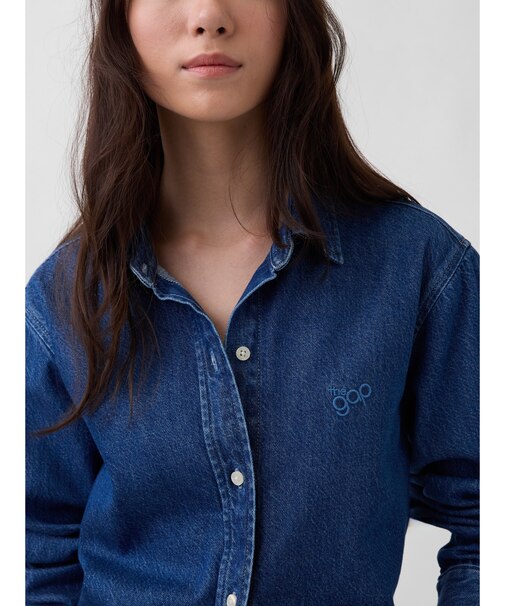 ウルトラソフトデニム GAPロゴシャツ