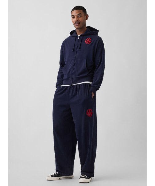 ヴィンテージソフト フレンチテリー GAPロゴ バギースウェットパンツ