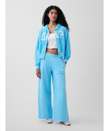 GAPロゴ フレンチテリー ワイドパンツ