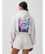 ヴィンテージソフト フレンチテリー SAKURA GAPロゴ オーバーサイズ ジップアップパーカー