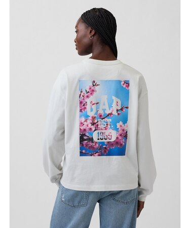 オーバーサイズ SAKURA GAPロゴTシャツ