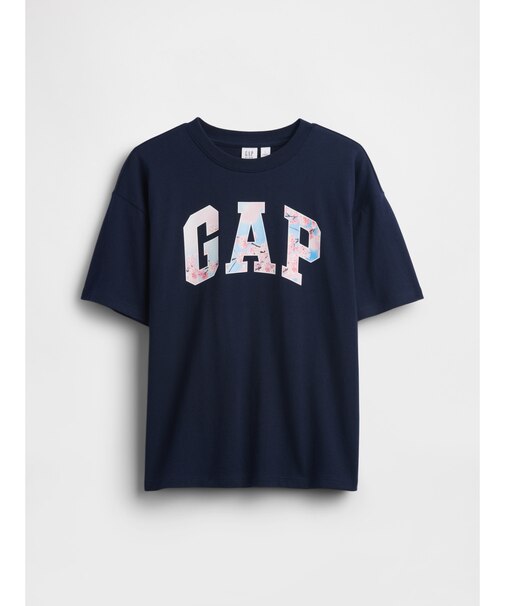 リラックスフィット SAKURA GAPロゴ Tシャツ (キッズ)