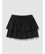 イージーウエスト ティアード ミニスカート・スコート (キッズ)