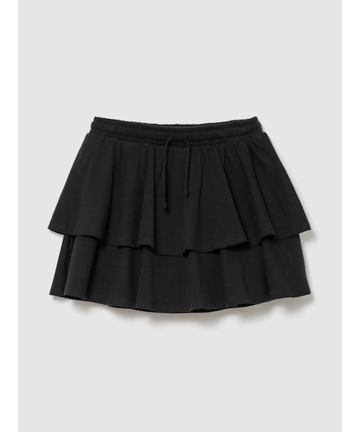 イージーウエスト ティアード ミニスカート・スコート (キッズ)