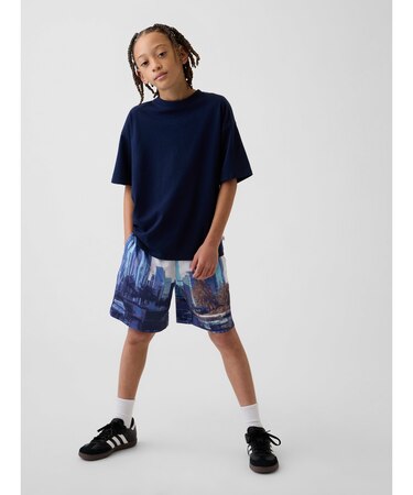 GapFit 6インチ リサイクル メッシュ イージーショートパンツ (キッズ)