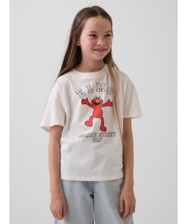GapKids | セサミストリート オーバーサイズ グラフィックTシャツ
