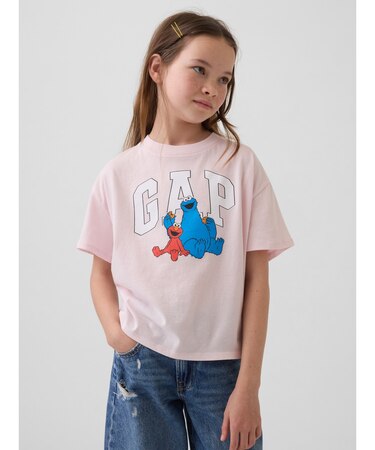GapKids | セサミストリート オーバーサイズ グラフィックTシャツ