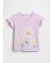 babyGap ラッフルフリル 3DグラフィックTシャツ