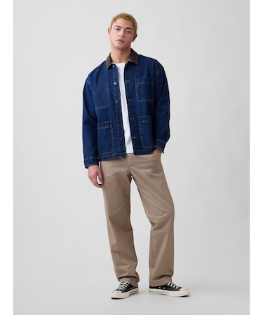 リラックスフィット カーキパンツ