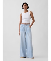 ミッドライズ ウルトラソフト イージーウエスト バギーデニム