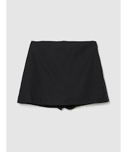 リネンブレンド ミニスカート・スコート