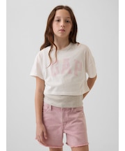 オーバーサイズ ワイドネック Tシャツ (キッズ)