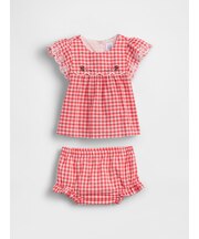 アイレット ギンガムチェック コーデセット (ベビー)