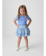 デニム ラッフルフリル ミニスカート・スコート (幼児・ベビー)