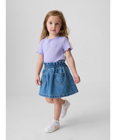 ハートポケット デニムスカート (幼児・ベビー)