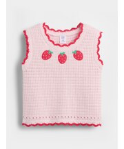 クロシェ ストロベリー ニットタンクトップ (幼児・ベビー)