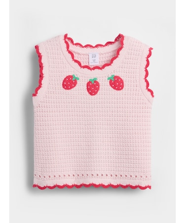 クロシェ ストロベリー ニットタンクトップ (幼児・ベビー)