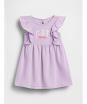 フレンチテリー ラッフルフリル GAPロゴ ワンピース (幼児・ベビー)