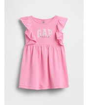 フレンチテリー ラッフルフリル GAPロゴ ワンピース (幼児・ベビー)