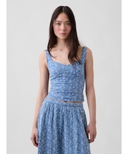 アイレット クロップド ビスチェトップス