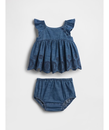 デニム アイレット コーデセット (ベビー)