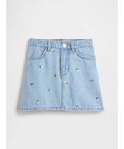 刺しゅう デニムスカート (キッズ)