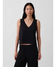 ニット クロップド タンクトップ