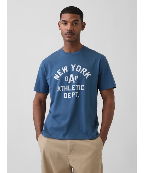 エブリディ ソフト リラックスフィット GAPロゴ グラフィックTシャツ