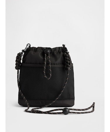 メッシュ ポケット ショルダーバッグ 小