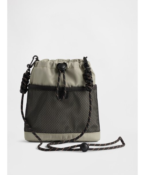 メッシュ ポケット ショルダーバッグ 小