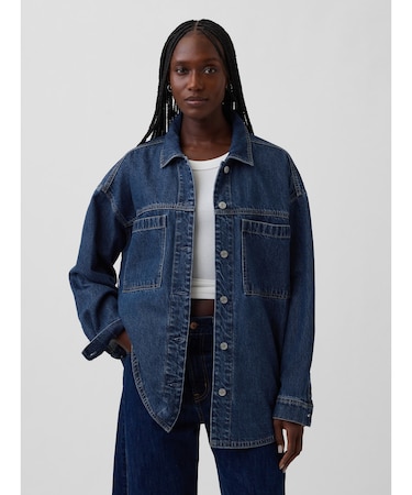 オーバーサイズ デニム シャケット