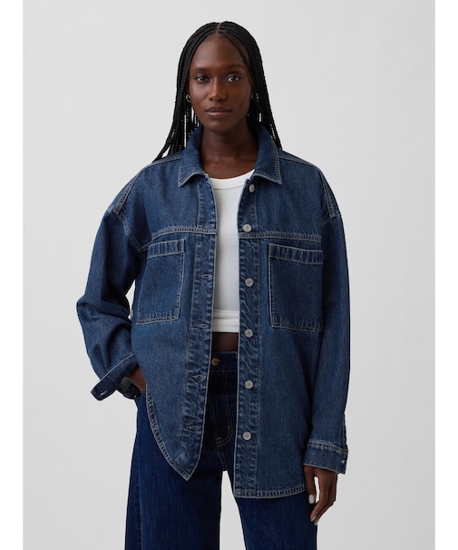 オーバーサイズ デニム シャケット