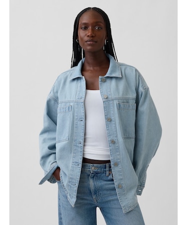 オーバーサイズ デニム シャケット