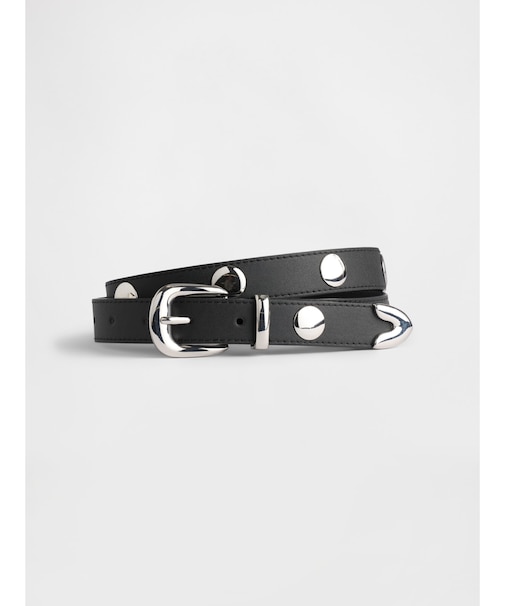 スタッズ ヴィーガンレザーベルト