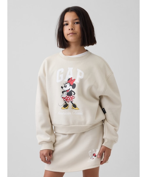 GapKids × ディズニー オーバーサイズ ウェッジ GAPロゴ スウェットシャツ