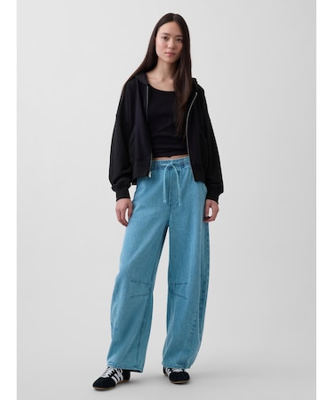 ミッドライズ ウルトラソフト イージーウエスト ホースシューデニム