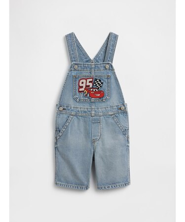 babyGap × ディズニー カーズ リラックスフィット デニムショートオール