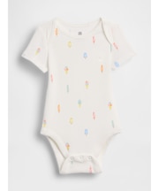 はじめてのお気に入り 細リブ ボディスーツ (ベビー)