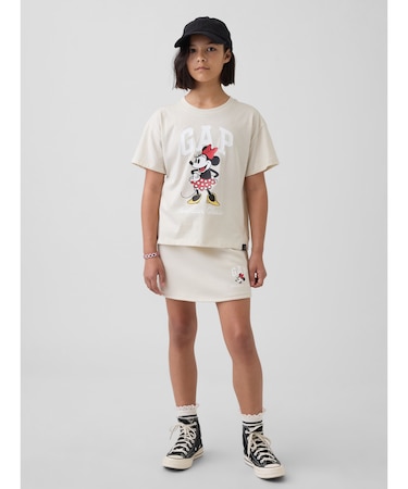 GapKids × ディズニー プルオン GAPロゴ ミニスカート・スコート
