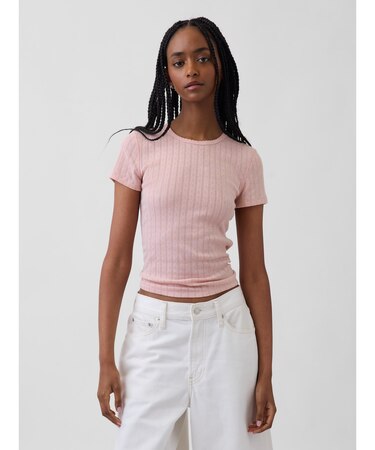 ポインテール クルーネックTシャツ