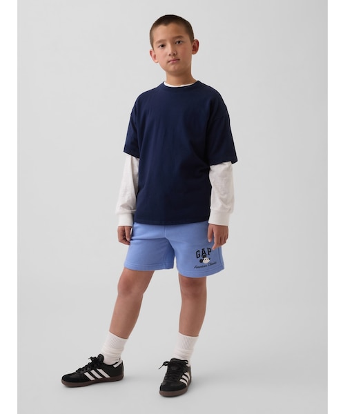 GapKids × ディズニー ミッキーマウス リラックスフィット GAPロゴ