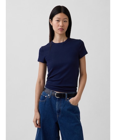 モダン クルーネックTシャツ