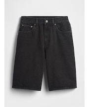 11インチ ミッドライズ ロングライン デニムショートパンツ