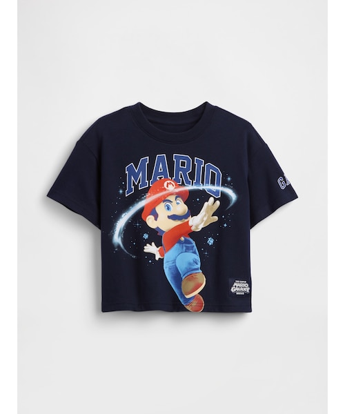 スーパーマリオブラザーズ オーバーサイズ グラフィックTシャツ (幼児