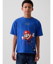 スーパーマリオブラザーズ リラックスフィット グラフィックTシャツ (キッズ)